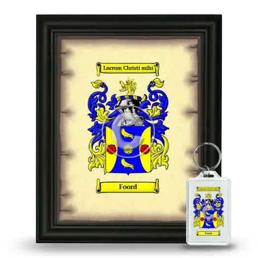 Foord Framed Coat of Arms and Keychain - Black