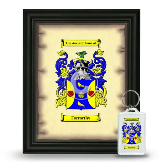 Forrorthy Framed Coat of Arms and Keychain - Black
