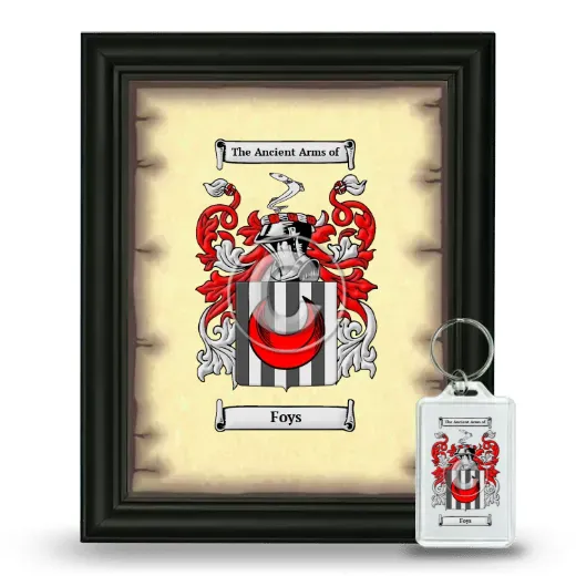Foys Framed Coat of Arms and Keychain - Black