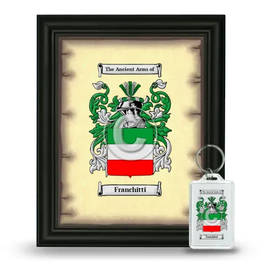 Franchitti Framed Coat of Arms and Keychain - Black