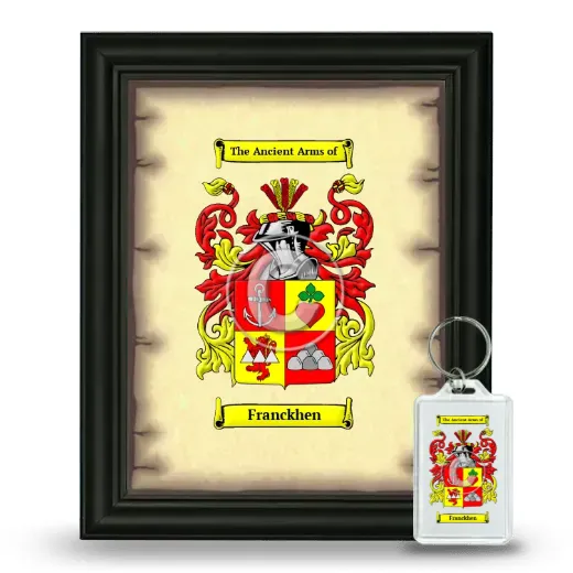 Franckhen Framed Coat of Arms and Keychain - Black