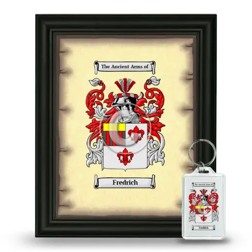 Fredrich Framed Coat of Arms and Keychain - Black