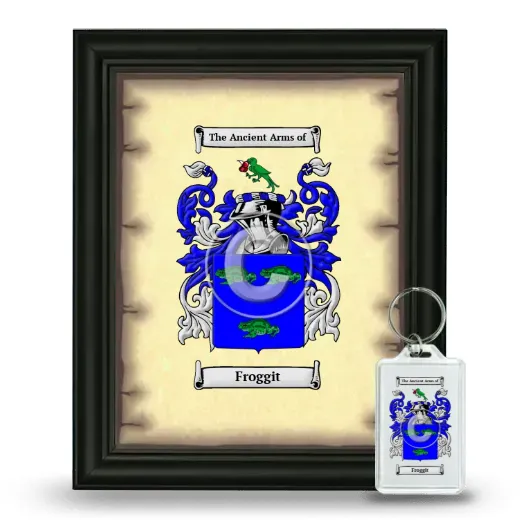 Froggit Framed Coat of Arms and Keychain - Black