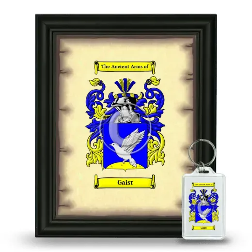Gaist Framed Coat of Arms and Keychain - Black