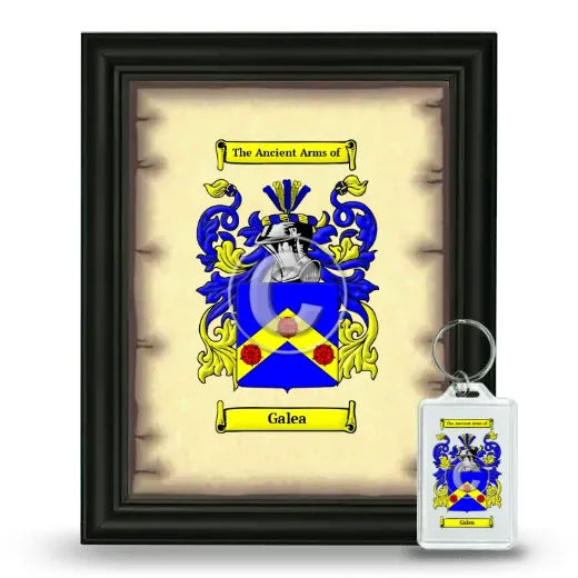 Galea Framed Coat of Arms and Keychain - Black