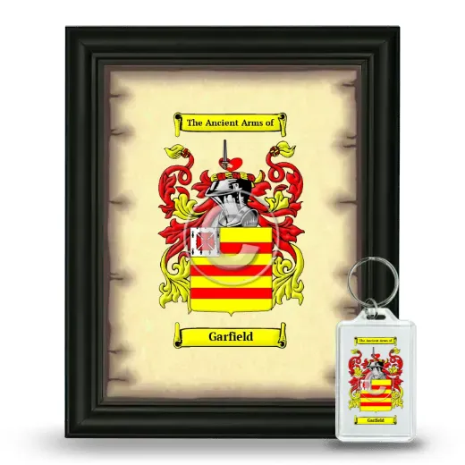 Garfield Framed Coat of Arms and Keychain - Black