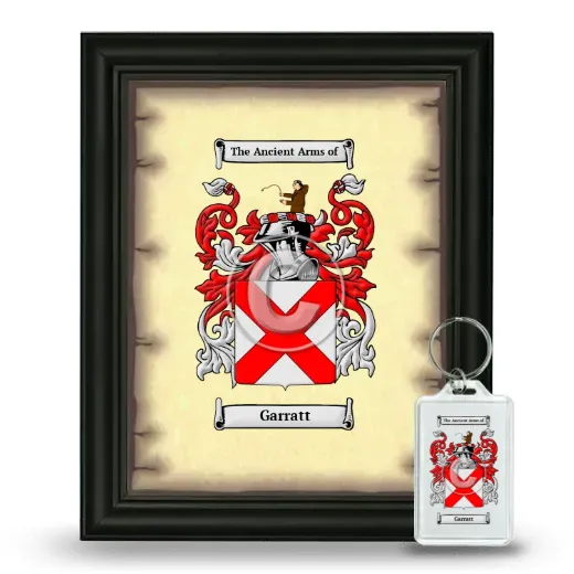 Garratt Framed Coat of Arms and Keychain - Black