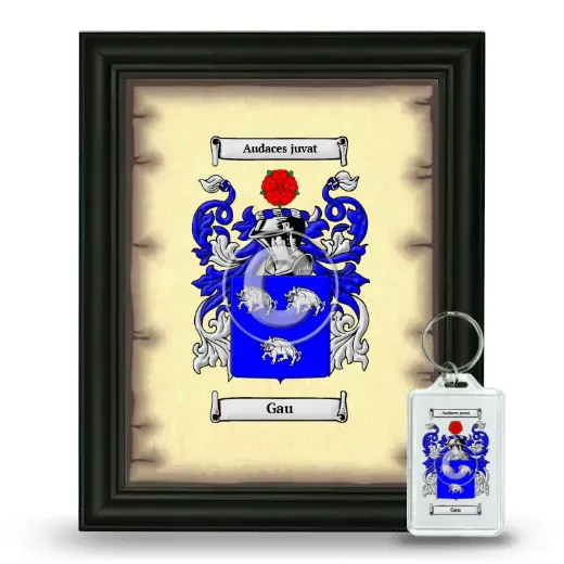 Gau Framed Coat of Arms and Keychain - Black