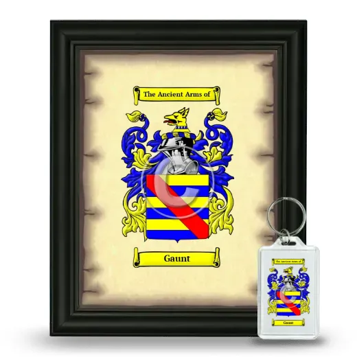 Gaunt Framed Coat of Arms and Keychain - Black