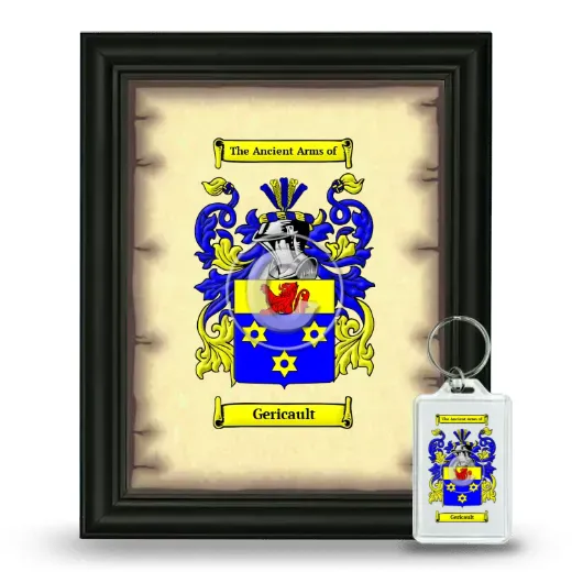 Gericault Framed Coat of Arms and Keychain - Black