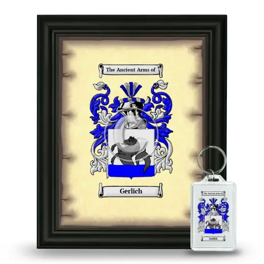 Gerlich Framed Coat of Arms and Keychain - Black