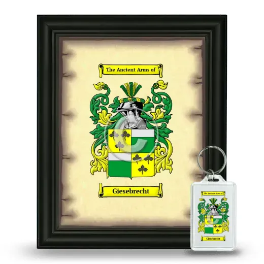 Giesebrecht Framed Coat of Arms and Keychain - Black