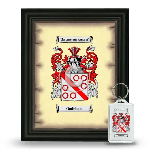 Godebart Framed Coat of Arms and Keychain - Black