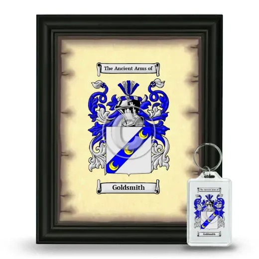 Goldsmith Framed Coat of Arms and Keychain - Black