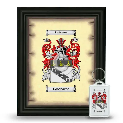 Goodbarne Framed Coat of Arms and Keychain - Black