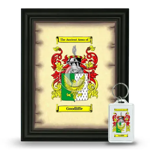 Goodliffe Framed Coat of Arms and Keychain - Black