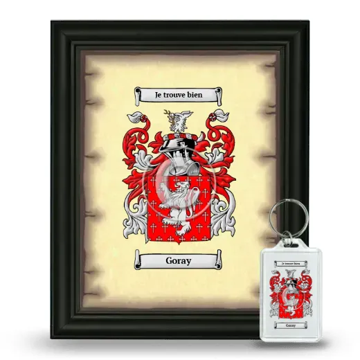 Goray Framed Coat of Arms and Keychain - Black