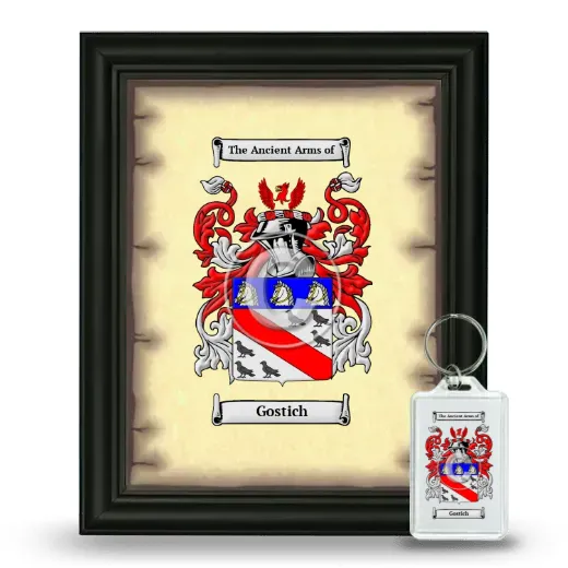 Gostich Framed Coat of Arms and Keychain - Black