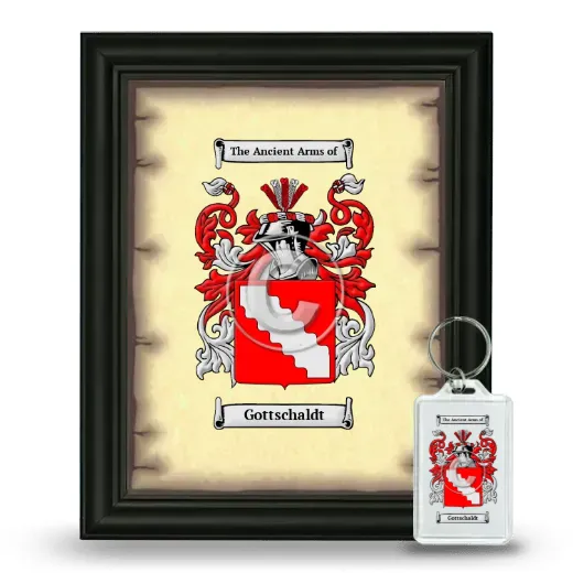 Gottschaldt Framed Coat of Arms and Keychain - Black