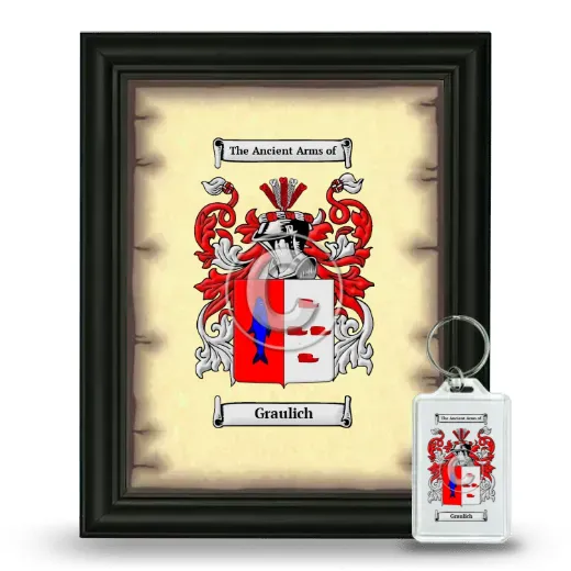 Graulich Framed Coat of Arms and Keychain - Black