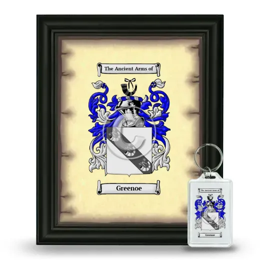 Greenoe Framed Coat of Arms and Keychain - Black