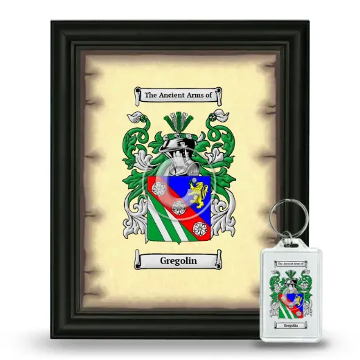 Gregolin Framed Coat of Arms and Keychain - Black