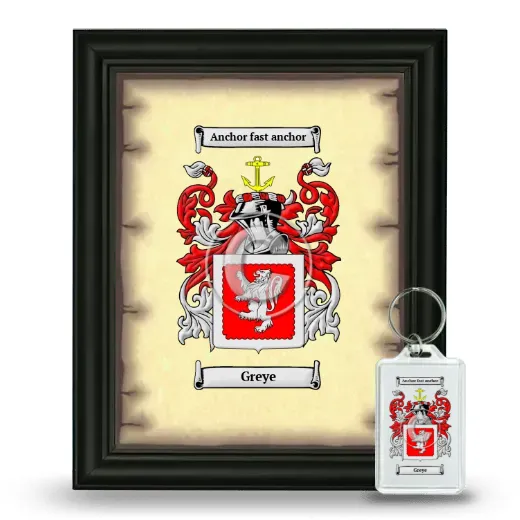 Greye Framed Coat of Arms and Keychain - Black