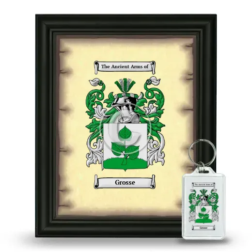 Grosse Framed Coat of Arms and Keychain - Black