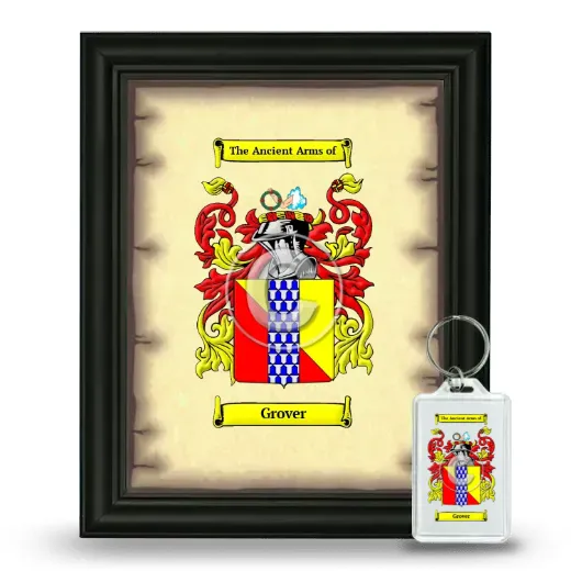 Grover Framed Coat of Arms and Keychain - Black