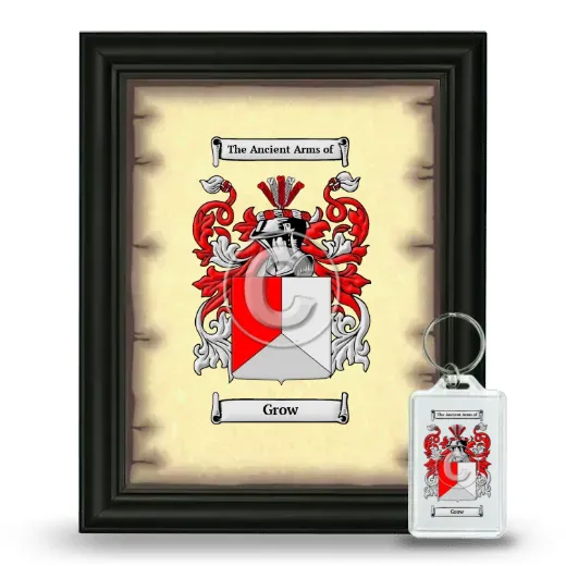 Grow Framed Coat of Arms and Keychain - Black