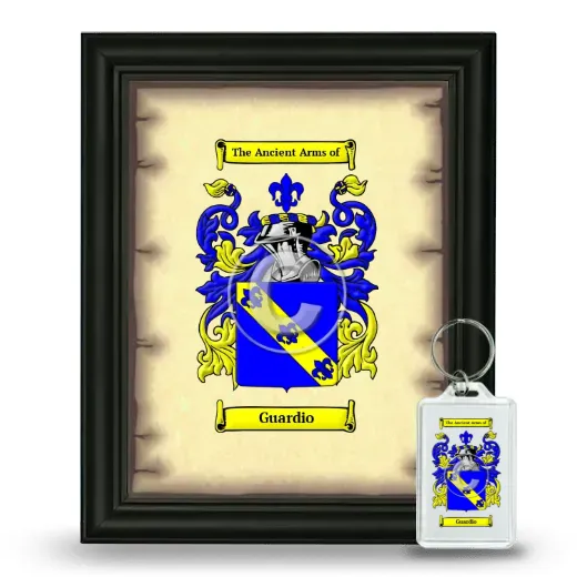 Guardio Framed Coat of Arms and Keychain - Black