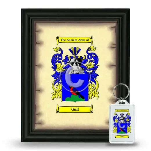 Gull Framed Coat of Arms and Keychain - Black