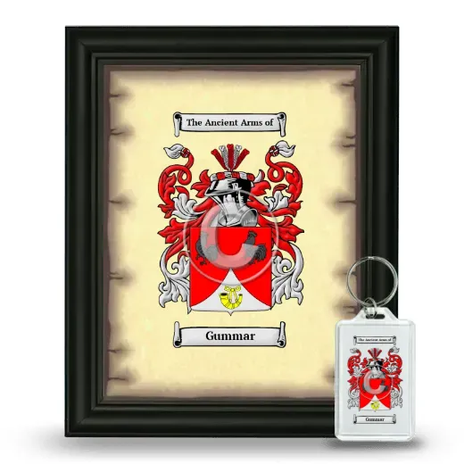 Gummar Framed Coat of Arms and Keychain - Black