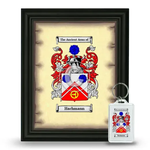 Hachmann Framed Coat of Arms and Keychain - Black