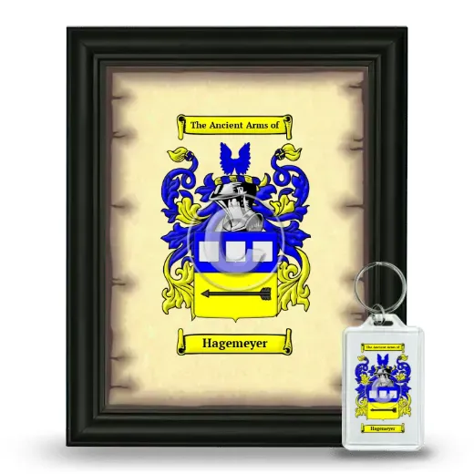 Hagemeyer Framed Coat of Arms and Keychain - Black