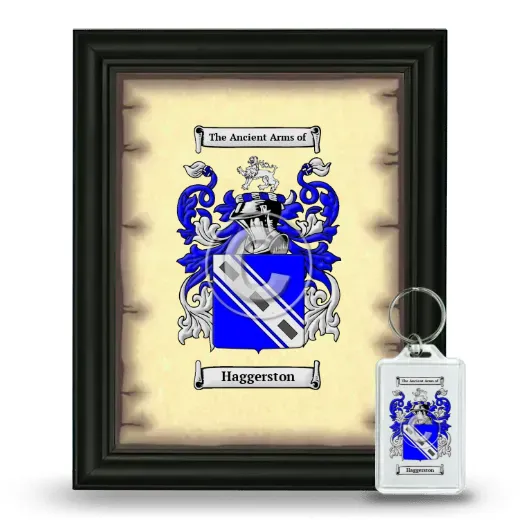 Haggerston Framed Coat of Arms and Keychain - Black