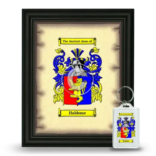 Haldome Framed Coat of Arms and Keychain - Black