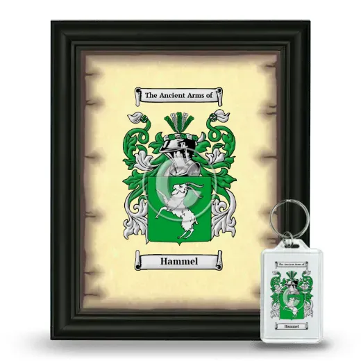 Hammel Framed Coat of Arms and Keychain - Black