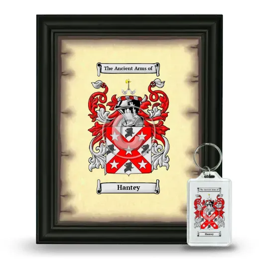 Hantey Framed Coat of Arms and Keychain - Black