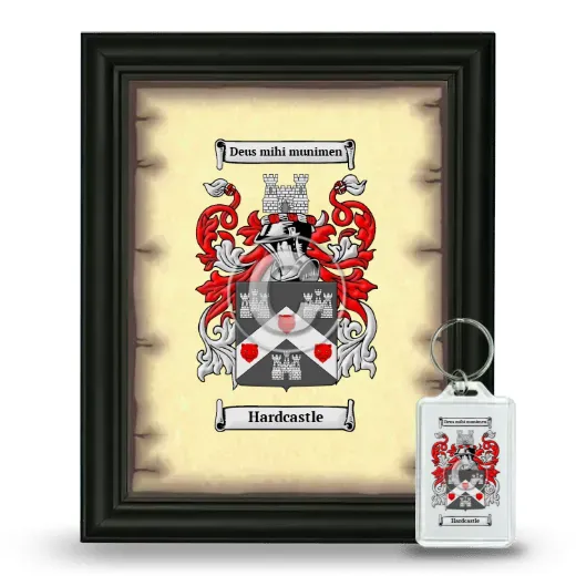Hardcastle Framed Coat of Arms and Keychain - Black
