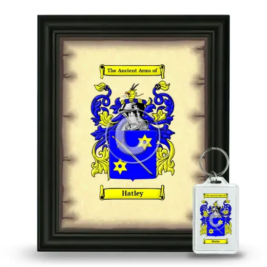 Hatley Framed Coat of Arms and Keychain - Black