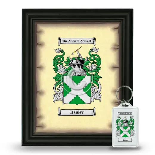 Hauley Framed Coat of Arms and Keychain - Black