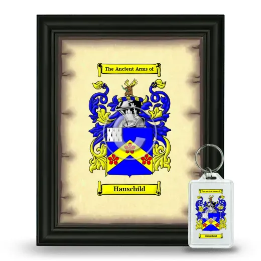 Hauschild Framed Coat of Arms and Keychain - Black