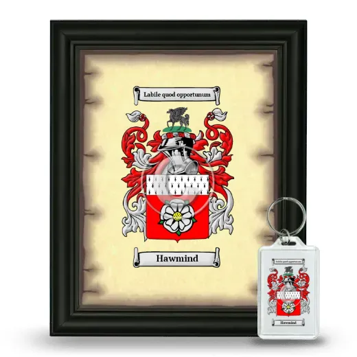 Hawmind Framed Coat of Arms and Keychain - Black
