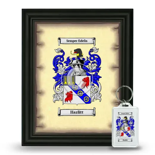 Hazlitt Framed Coat of Arms and Keychain - Black