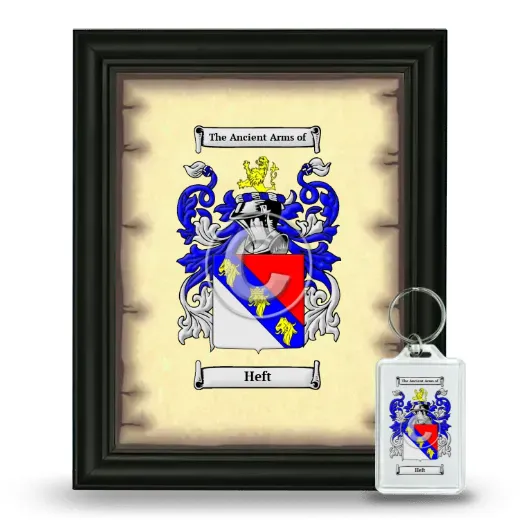 Heft Framed Coat of Arms and Keychain - Black