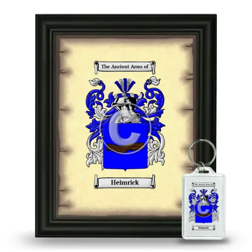 Heimrick Framed Coat of Arms and Keychain - Black