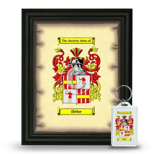Heise Framed Coat of Arms and Keychain - Black