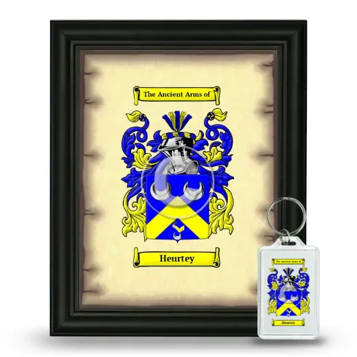 Heurtey Framed Coat of Arms and Keychain - Black