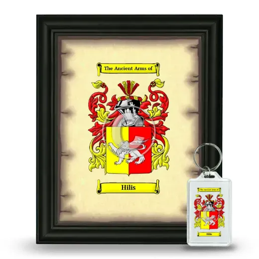 Hilis Framed Coat of Arms and Keychain - Black